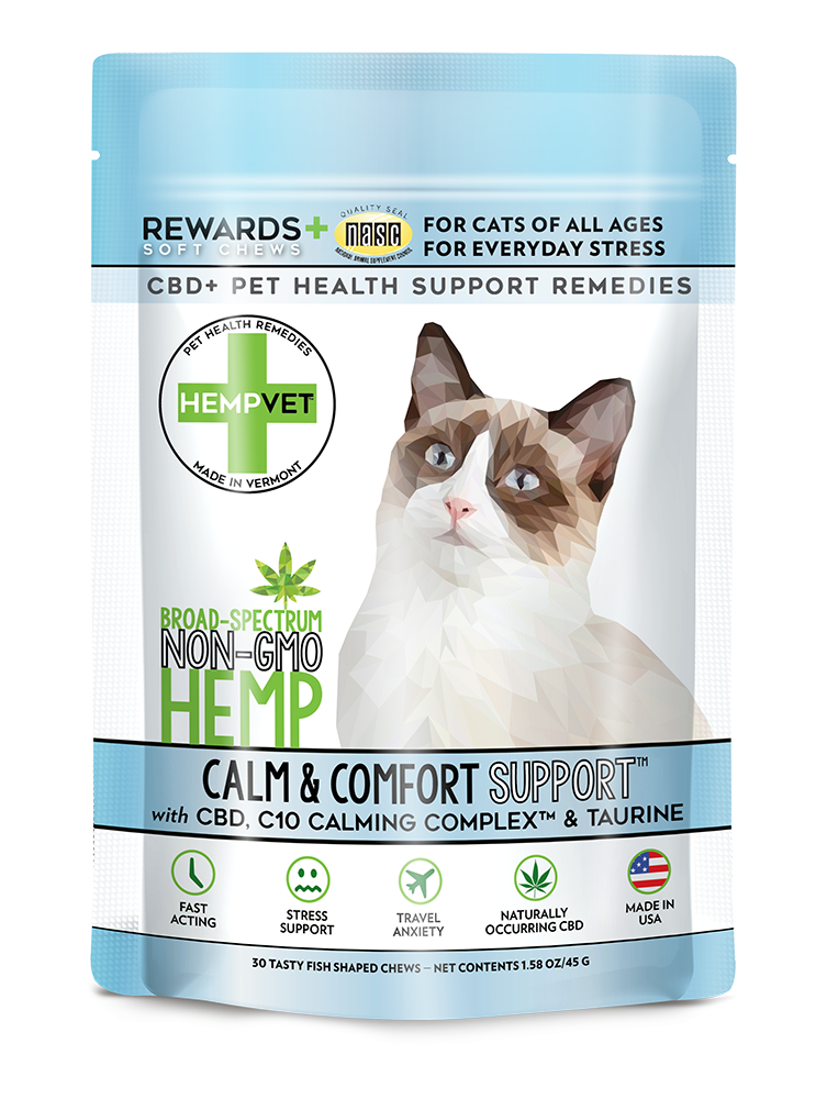 CALM SUPPORT for Cats with CBD + C10 Calming Colostrum™ & Taurine